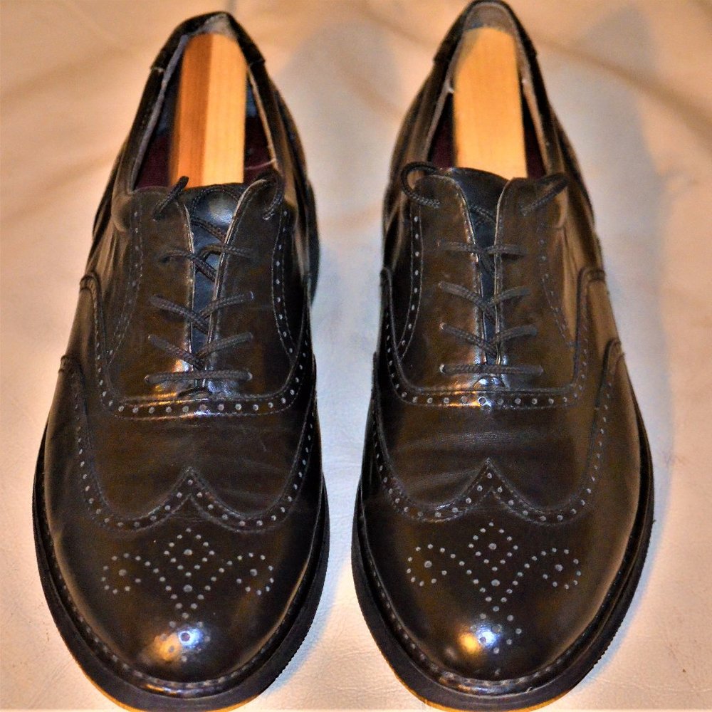 Men Rockport DresSports Black Wing Tip 8.5 M M3678